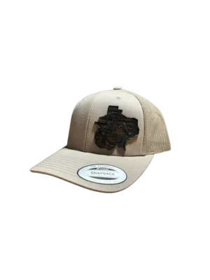 A hat with a picture of a camera on it.