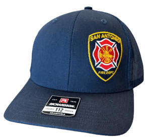 safd logo cap, San Antonio Fire Department Logo Trucker Cap