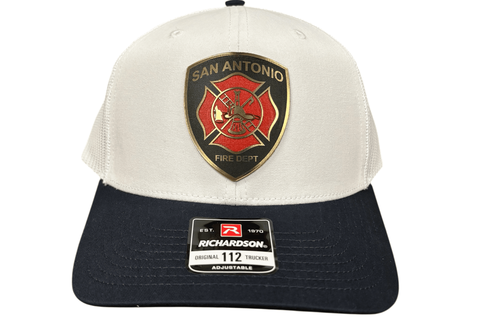 safd tri layer 2 San Antonio Fire Department Tri-Layer Acrylic Patch Hat